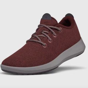 Allbirds Womens Burgundy Wool Runner Mizzle  Lace Up Low Top Sneaker Shoes sz 8